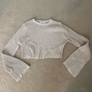 DISSH Cream Knit Crop Top